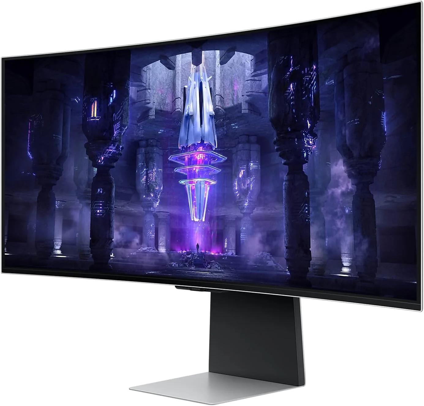 مانیتور گیمینگ سامسونگ Odyssey OLED G8 سایز 34 اینچ 175 هرتز، پنل خمیده OLED با انحنای 1800R، رزولوشن UWQHD: 3440 x 1440، AMD FreeSync Premium Pro، Core Lightning +، هوشمند، قابلیت تنظیم ارتفاع و شیب، USB C، Micro HDMI مانیتور گیمینگ سامسونگ Odyssey OLED G8 سایز 34 اینچ 175 هرتز، پنل خمیده OLED با انحنای 1800R، رزولوشن UWQHD: 3440 x 1440، AMD FreeSync Premium Pro، Core Lightning +، هوشمند، قابلیت تنظیم ارتفاع و شیب، USB C، Micro HDMI