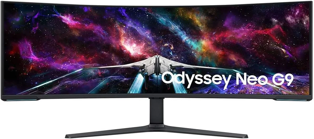مانیتور گیمینگ خمیده 57 اینچی Samsung Odyssey Neo G9 G95NC Dual UHD، نرخ نوسازی 240 هرتز و زمان پاسخگویی 1 میلیثانیه (GTG)، انحنای صفحه نمایش 1000R، AMD FreeSync، نسخه خاورمیانه (عرضه جدید) - LS57CG952NMXUE مانیتور گیمینگ خمیده 57 اینچی Samsung Odyssey Neo G9 G95NC Dual UHD، نرخ نوسازی 240 هرتز و زمان پاسخگویی 1 میلیثانیه (GTG)، انحنای صفحه نمایش 1000R، AMD FreeSync، نسخه خاورمیانه (عرضه جدید) - LS57CG952NMXUE