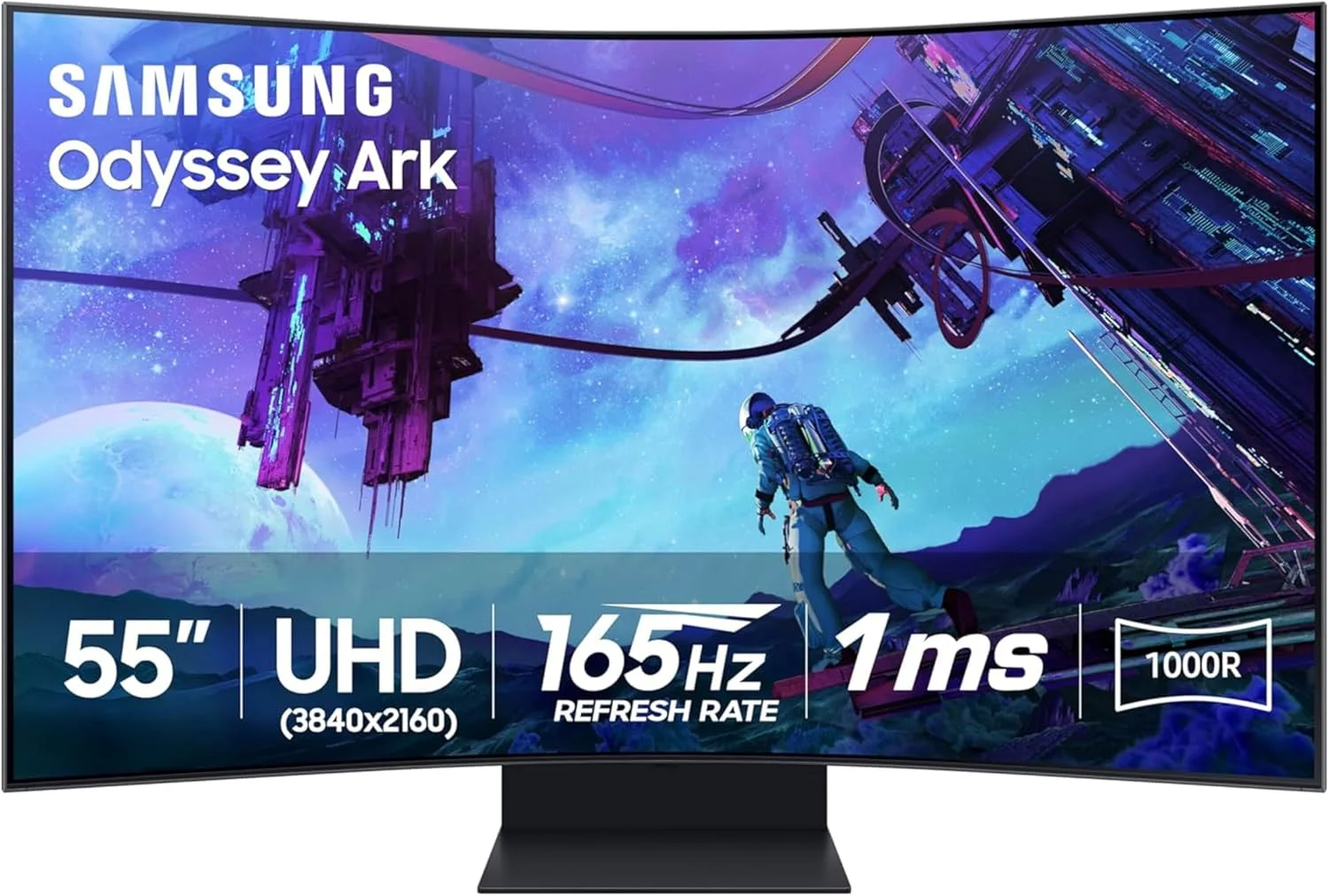 مانیتور گیمینگ خمیده 55 اینچی سامسونگ Odyssey Ark نسل دوم 4K UHD با انحنای 1000R، نرخ نوسازی 165 هرتز، زمان پاسخگویی 1 میلیثانیه، قابلیت Multi View با 4 ورودی، Quantum Mini-LED، AMD FreeSync Premium Pro، HDR 10+، صفحه نمایش با قابلیت تنظیم ارتفاع، مدل LS55CG970NNXGO، سال 2023 مانیتور گیمینگ خمیده 55 اینچی سامسونگ Odyssey Ark نسل دوم 4K UHD با انحنای 1000R، نرخ نوسازی 165 هرتز، زمان پاسخگویی 1 میلیثانیه، قابلیت Multi View با 4 ورودی، Quantum Mini-LED، AMD FreeSync Premium Pro، HDR 10+، صفحه نمایش با قابلیت تنظیم ارتفاع، مدل LS55CG970NNXGO، سال 2023