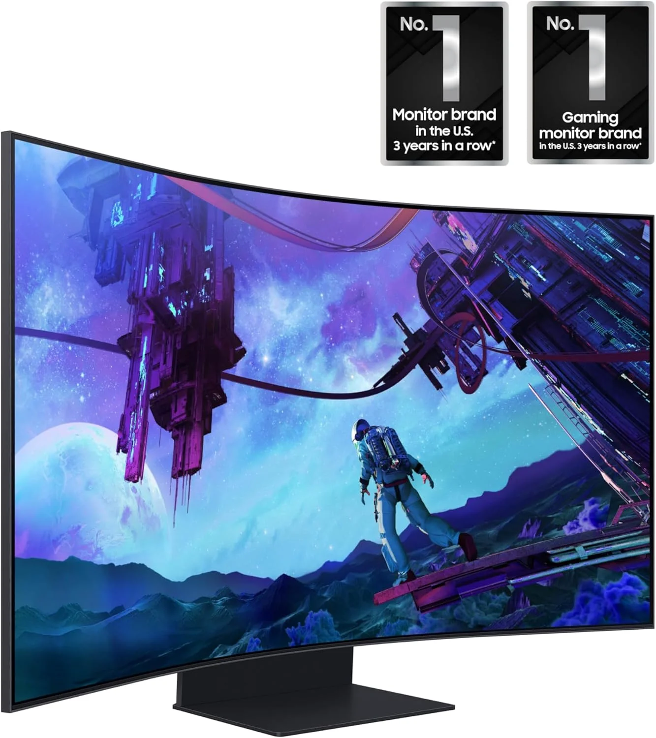 مانیتور گیمینگ خمیده 55 اینچی سامسونگ Odyssey Ark نسل دوم 4K UHD با انحنای 1000R، نرخ نوسازی 165 هرتز، زمان پاسخگویی 1 میلیثانیه، قابلیت Multi View با 4 ورودی، Quantum Mini-LED، AMD FreeSync Premium Pro، HDR 10+، صفحه نمایش با قابلیت تنظیم ارتفاع، مدل LS55CG970NNXGO، سال 2023 مانیتور گیمینگ خمیده 55 اینچی سامسونگ Odyssey Ark نسل دوم 4K UHD با انحنای 1000R، نرخ نوسازی 165 هرتز، زمان پاسخگویی 1 میلیثانیه، قابلیت Multi View با 4 ورودی، Quantum Mini-LED، AMD FreeSync Premium Pro، HDR 10+، صفحه نمایش با قابلیت تنظیم ارتفاع، مدل LS55CG970NNXGO، سال 2023