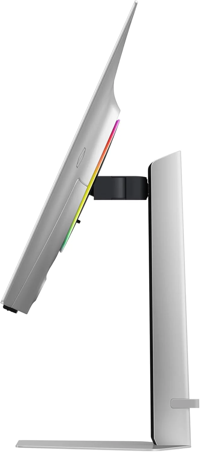 مانیتور گیمینگ 32 اینچ سامسونگ G8 G81F Odyssey OLED 4K (3,840 x 2,160) نرخ نوسازی 240 هرتز، زمان پاسخگویی 0.03 میلی‌ثانیه، نقره‌ای مات، قابلیت تنظیم ارتفاع و چرخش، LS32FG810SMXUE