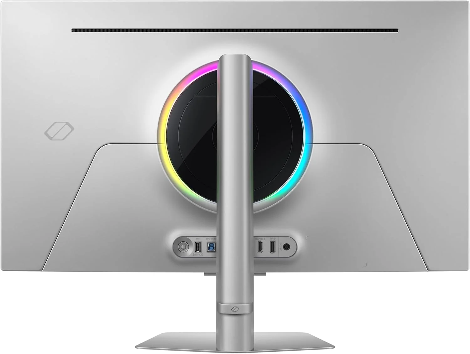 مانیتور گیمینگ 32 اینچ سامسونگ G8 G81F Odyssey OLED 4K (3,840 x 2,160) نرخ نوسازی 240 هرتز، زمان پاسخگویی 0.03 میلی‌ثانیه، نقره‌ای مات، قابلیت تنظیم ارتفاع و چرخش، LS32FG810SMXUE