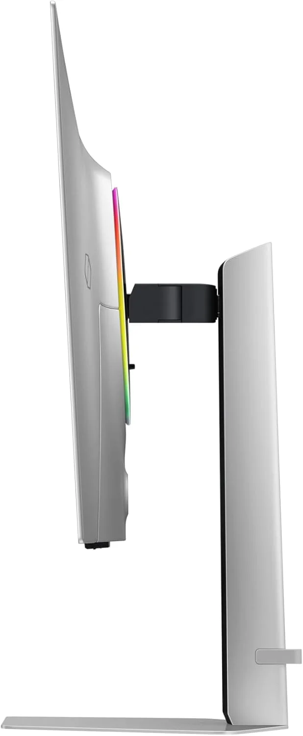 مانیتور گیمینگ 32 اینچ سامسونگ G8 G81F Odyssey OLED 4K (3,840 x 2,160) نرخ نوسازی 240 هرتز، زمان پاسخگویی 0.03 میلی‌ثانیه، نقره‌ای مات، قابلیت تنظیم ارتفاع و چرخش، LS32FG810SMXUE