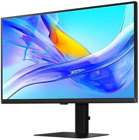 مانیتور کامپیوتر سامسونگ ViewFinity S80UD سایز 32 اینچ 60 هرتز - پنل IPS، UHD، 4K، 5ms، قابلیت تنظیم ارتفاع و چرخش، Auto Source Switch+، KVM Switch، USB-C، HDMI، Display Port، USB، LAN