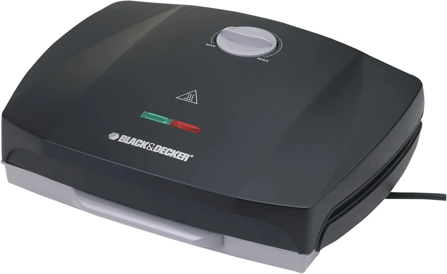 گریل تماسی و وافل ساز بلک اند دکر - 1750 وات، مشکی، GM1750-B5