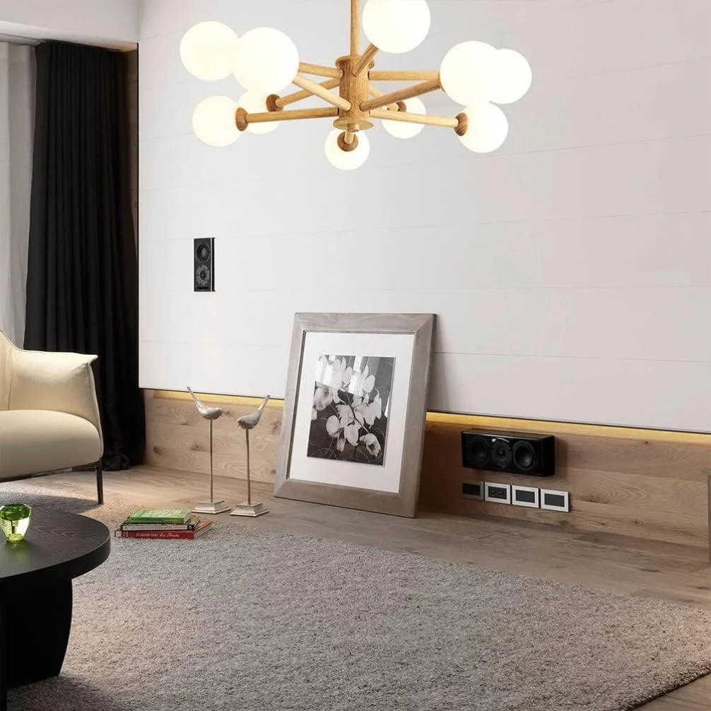 حباب لامپ کروی LALAFINA، شیشه ای، گرد، سفید، جایگزین برای اتاق نشیمن و اتاق خواب، پایه G9، قطر 10 سانتی متر