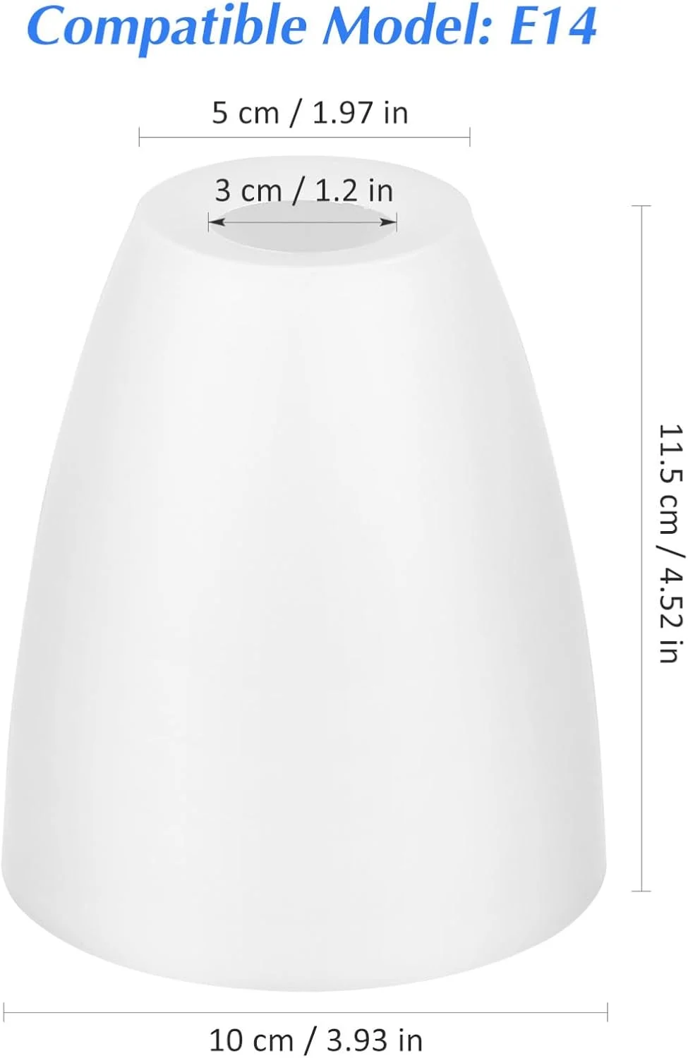 Lurrose 2 عدد کلاهک چراغ پلاستیکی، جایگزین کلاهک چراغ پلاستیکی، پوشش کلاهک چراغ نعل اسبی برای چراغ ایستاده LED