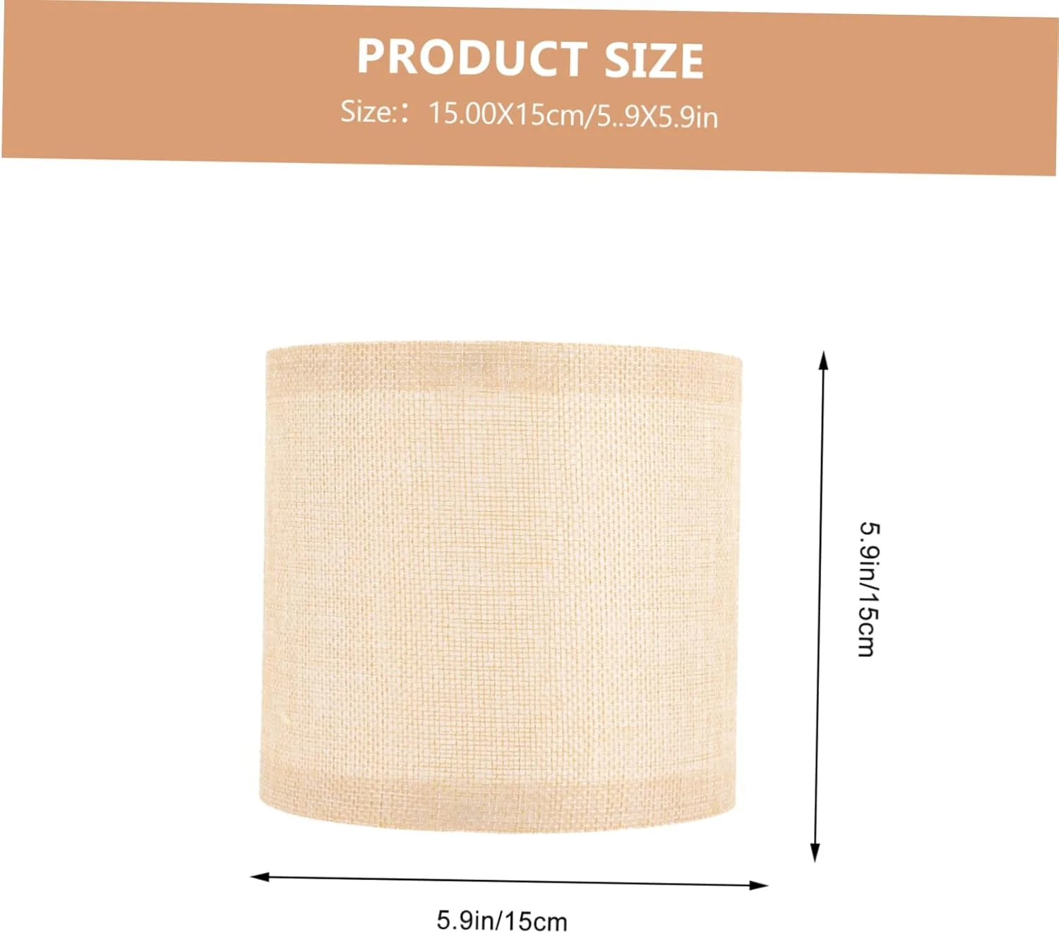 Lurrose آباژور استوانه ای تاشو مدرن پارچه ای برای چراغ های رومیزی و دیواری، نیاز به مونتاژ، آباژور کتانی، طراحی متنوع برای دکوراسیون منزل