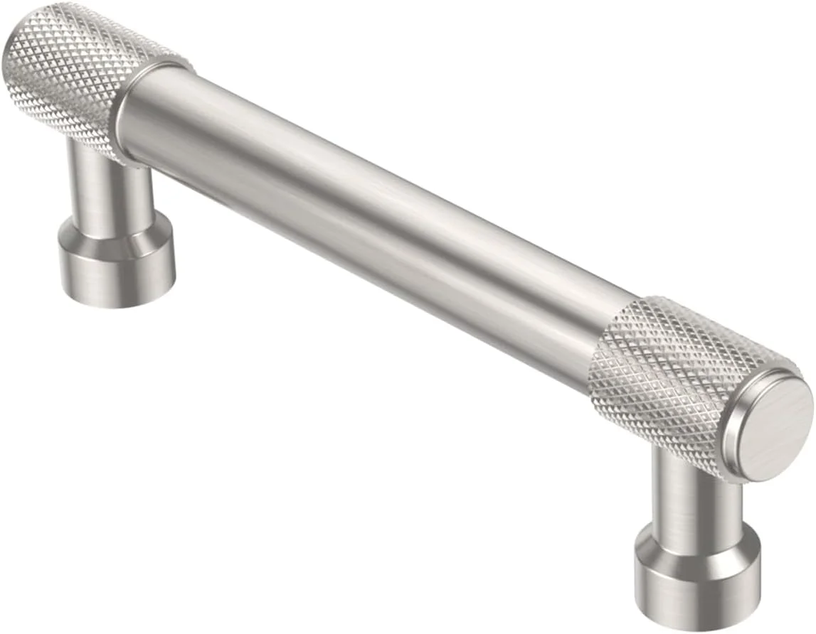 دستگیره کابینت آلسازبیگ، بسته 10 عددی، نیکل ساتن برس خورده، فاصله مرکز سوراخ 96 میلی متر، دستگیره های آجدار برای کابینت و کشو مدل AL3017SN دستگیره کابینت آلسازبیگ، بسته 10 عددی، نیکل ساتن برس خورده، فاصله مرکز سوراخ 96 میلی متر، دستگیره های آجدار برای کابینت و کشو مدل AL3017SN