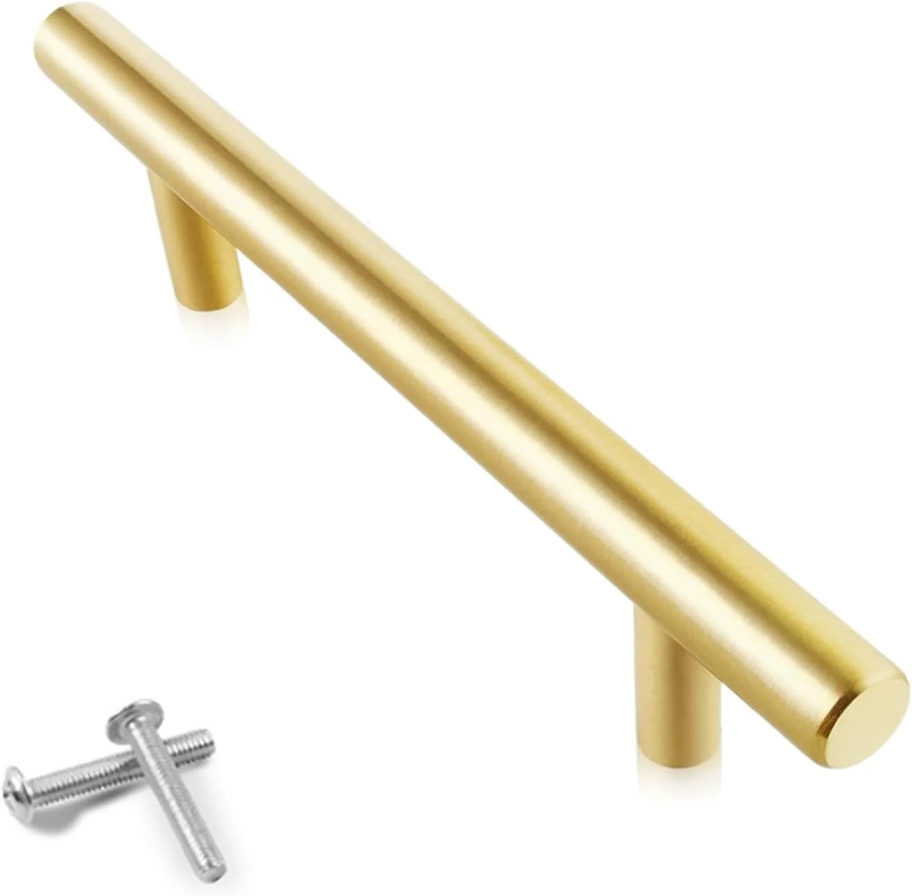 دستگیره کابینت Beauenty، بسته 10 عددی، دستگیره های T شکل استیل مبلمان، دستگیره درب کشو آشپزخانه (طلایی، 160 میلی متر) دستگیره کابینت Beauenty، بسته 10 عددی، دستگیره های T شکل استیل مبلمان، دستگیره درب کشو آشپزخانه (طلایی، 160 میلی متر)