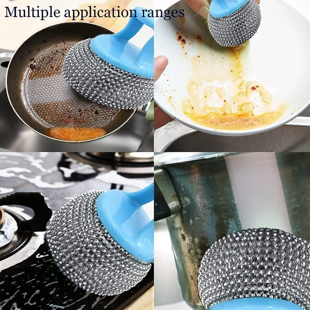 اسکاچ استیل بیسبل با دسته، مجموعه اسفنج تمیز کننده آشپزخانه، 2 عددی، سیاه و سفید، BB2973 اسکاچ استیل بیسبل با دسته، مجموعه اسفنج تمیز کننده آشپزخانه، 2 عددی، سیاه و سفید، BB2973