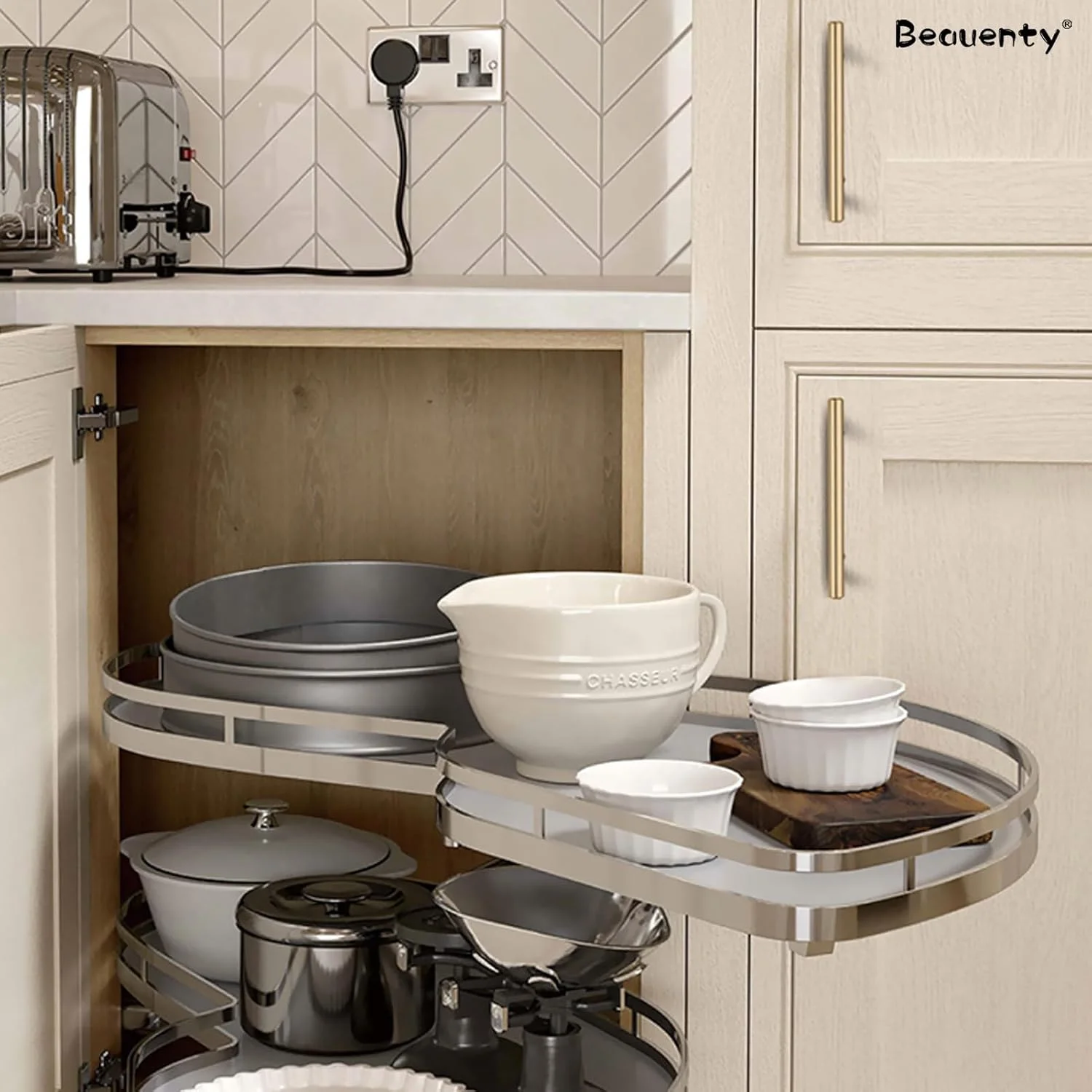 دستگیره کابینت Beauenty، بسته 10 عددی، دستگیره های T شکل استیل مبلمان، دستگیره درب کشو آشپزخانه (طلایی، 160 میلی متر) دستگیره کابینت Beauenty، بسته 10 عددی، دستگیره های T شکل استیل مبلمان، دستگیره درب کشو آشپزخانه (طلایی، 160 میلی متر)