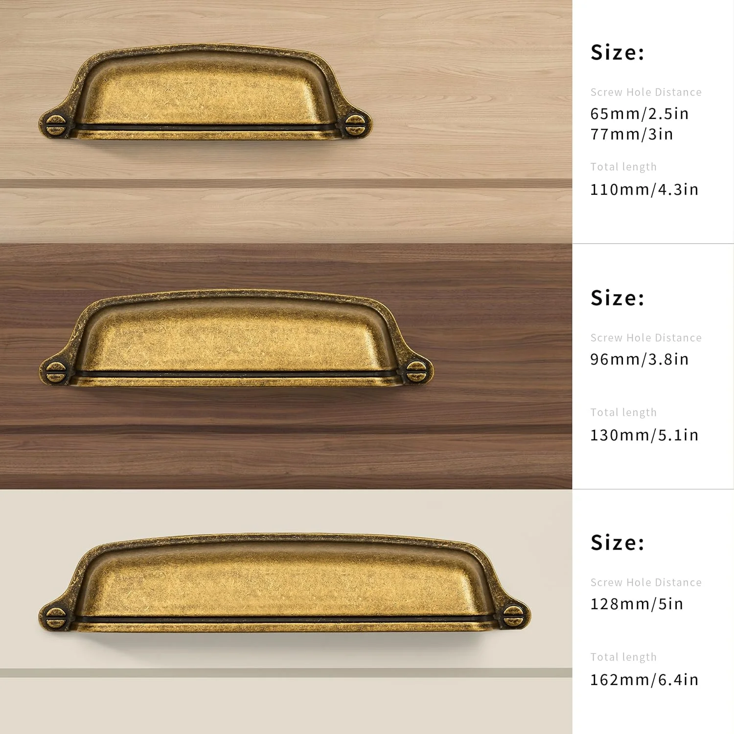 بسته 10 عددی دستگیره های فنجانی کابینت برنجی عتیقه 96 میلی متری، دستگیره های کشو طلایی کهنه، سخت افزار آشپزخانه، دستگیره های کشو کابینت برنجی قدیمی، دستگیره های سطل زباله. بسته 10 عددی دستگیره های فنجانی کابینت برنجی عتیقه 96 میلی متری، دستگیره های کشو طلایی کهنه، سخت افزار آشپزخانه، دستگیره های کشو کابینت برنجی قدیمی، دستگیره های سطل زباله.