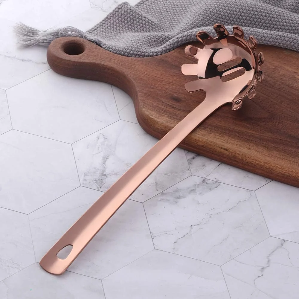 ست لوازم آشپزخانه استیل ضد زنگ Buyer Star، ابزار آشپزخانه فلزی با دسته صاف و حلقه کوچک، چنگال پاستا قابل شستشو در ماشین ظرفشویی ست لوازم آشپزخانه استیل ضد زنگ Buyer Star، ابزار آشپزخانه فلزی با دسته صاف و حلقه کوچک، چنگال پاستا قابل شستشو در ماشین ظرفشویی