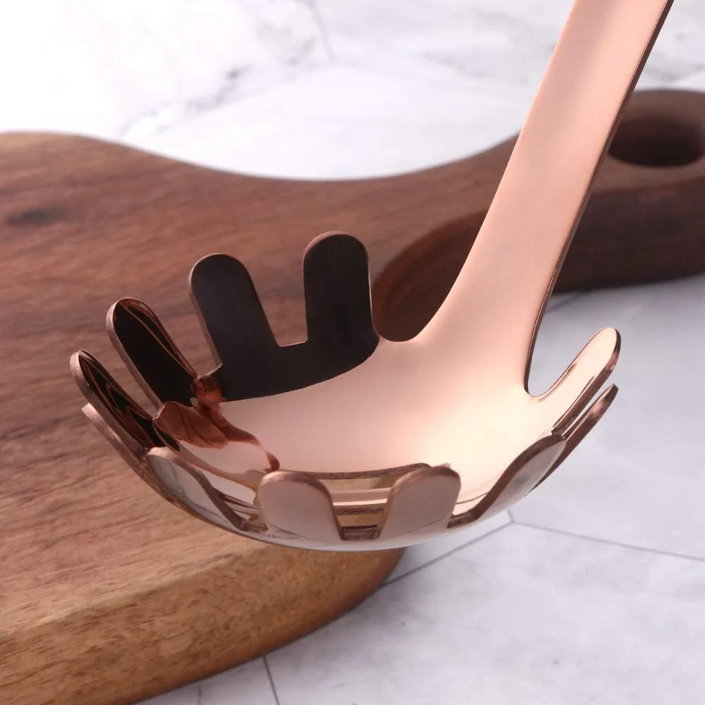 ست لوازم آشپزخانه استیل ضد زنگ Buyer Star، ابزار آشپزخانه فلزی با دسته صاف و حلقه کوچک، چنگال پاستا قابل شستشو در ماشین ظرفشویی ست لوازم آشپزخانه استیل ضد زنگ Buyer Star، ابزار آشپزخانه فلزی با دسته صاف و حلقه کوچک، چنگال پاستا قابل شستشو در ماشین ظرفشویی