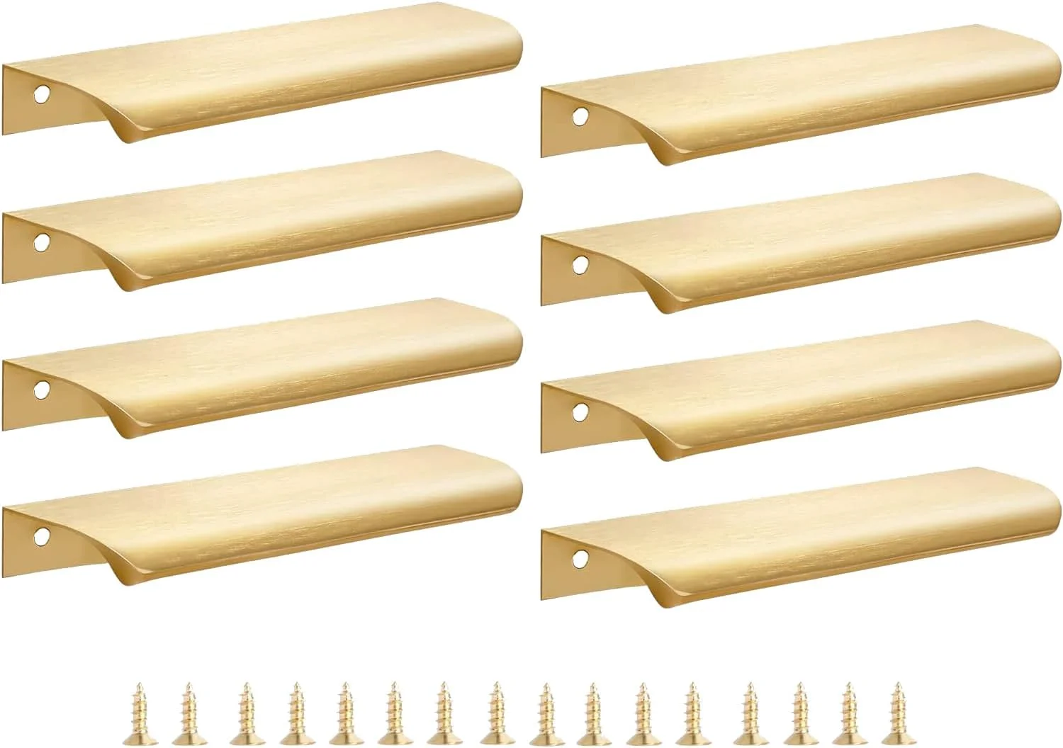 دستگیره کابینت 8 عددی، دستگیره لبه انگشتی مشکی، دستگیره های آلومینیومی پشتی، دستگیره های مدرن برای درب اتاق آشپزخانه 150 میلی متر (طلایی - 8 عدد) دستگیره کابینت 8 عددی، دستگیره لبه انگشتی مشکی، دستگیره های آلومینیومی پشتی، دستگیره های مدرن برای درب اتاق آشپزخانه 150 میلی متر (طلایی - 8 عدد)