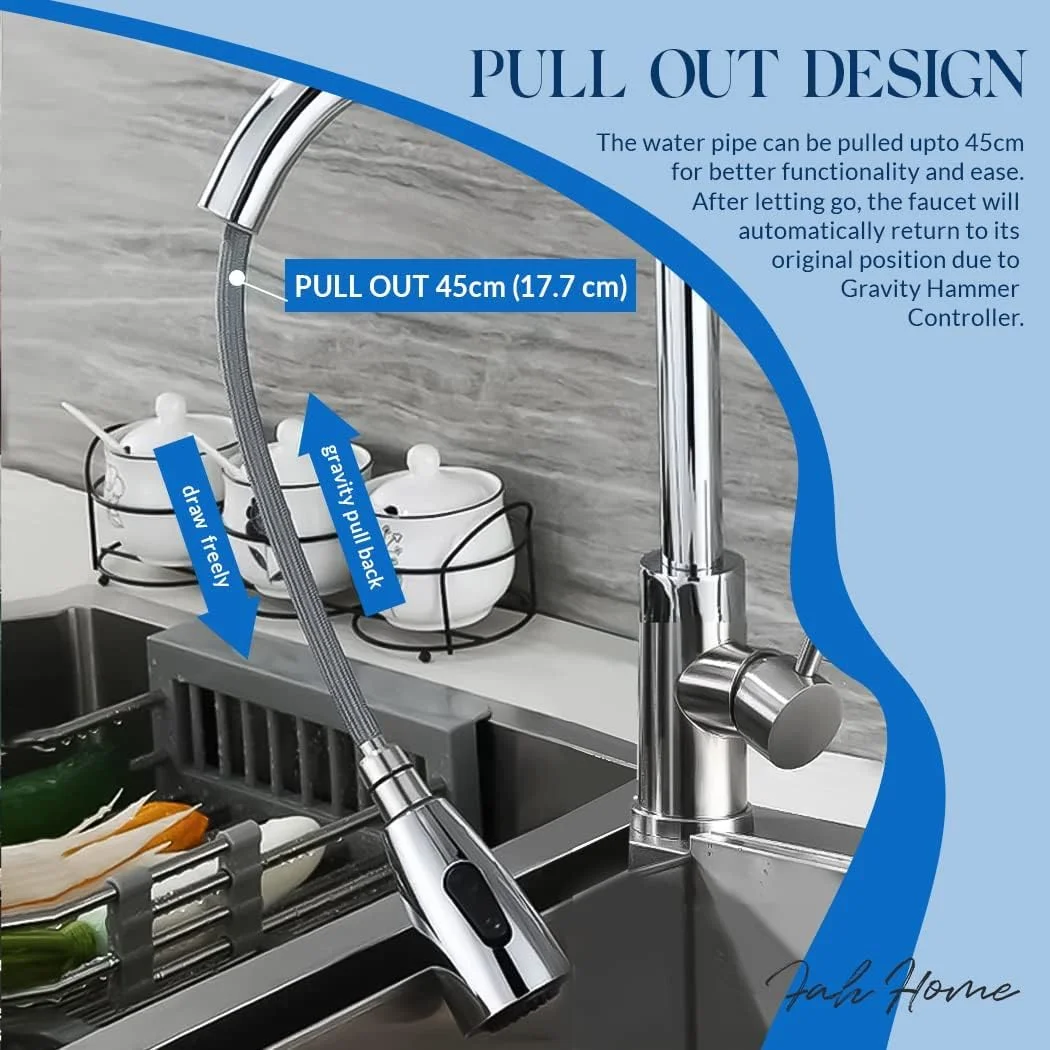 شیر آشپزخانه CLaLoc با اسپری کشویی نیکل برس خورده، شیر آشپزخانه با 3 حالت آب برای سینک، شیرآلات آشپزخانه تک دسته با قوس بلند استیل ضد زنگ شیر آشپزخانه CLaLoc با اسپری کشویی نیکل برس خورده، شیر آشپزخانه با 3 حالت آب برای سینک، شیرآلات آشپزخانه تک دسته با قوس بلند استیل ضد زنگ