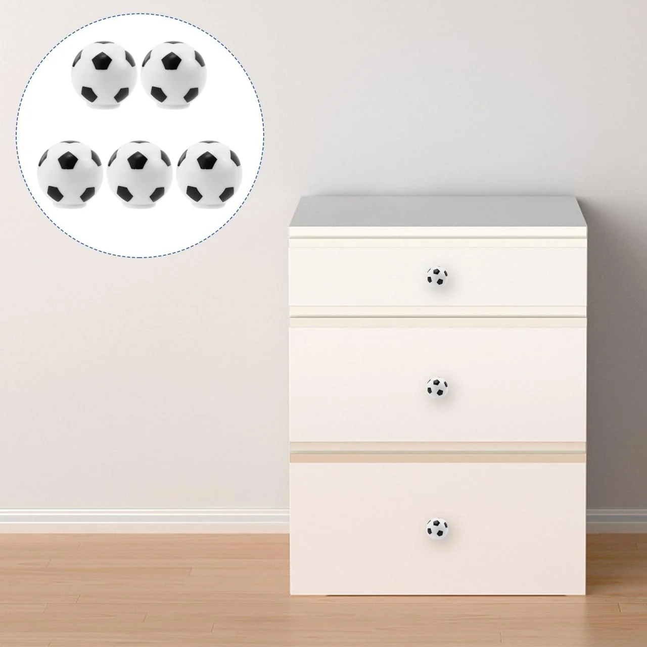 Hemobllo 5 عدد دستگیره کابینت طرح فوتبال، لوازم جانبی اتاق پسرانه، دستگیره کمد طرح توپ، دستگیره کشو با طرح قدیمی، دستگیره کشو مناسب مبلمان کودک، دستگیره کشو کابینت آشپزخانه، ABS مناسب اتاق کودک Hemobllo 5 عدد دستگیره کابینت طرح فوتبال، لوازم جانبی اتاق پسرانه، دستگیره کمد طرح توپ، دستگیره کشو با طرح قدیمی، دستگیره کشو مناسب مبلمان کودک، دستگیره کشو کابینت آشپزخانه، ABS مناسب اتاق کودک