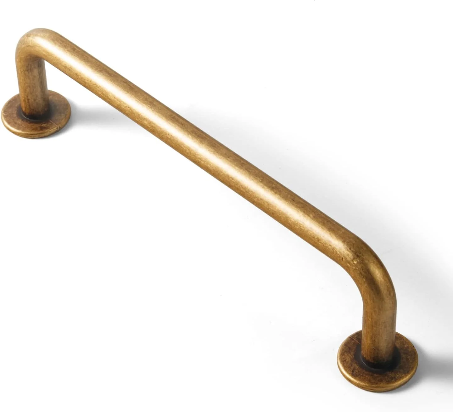 دستگیره کابینت و کشو Goo-Ki، بسته 6 عددی، برنجی عتیقه، مرکز سوراخ 5 اینچ، دستگیره برنزی وینتیج، آلیاژ روی، سخت افزار دستگیره برنجی یکپارچهسازی با سیستمعامل برای مبلمان بار، کمد لباس، بوفه