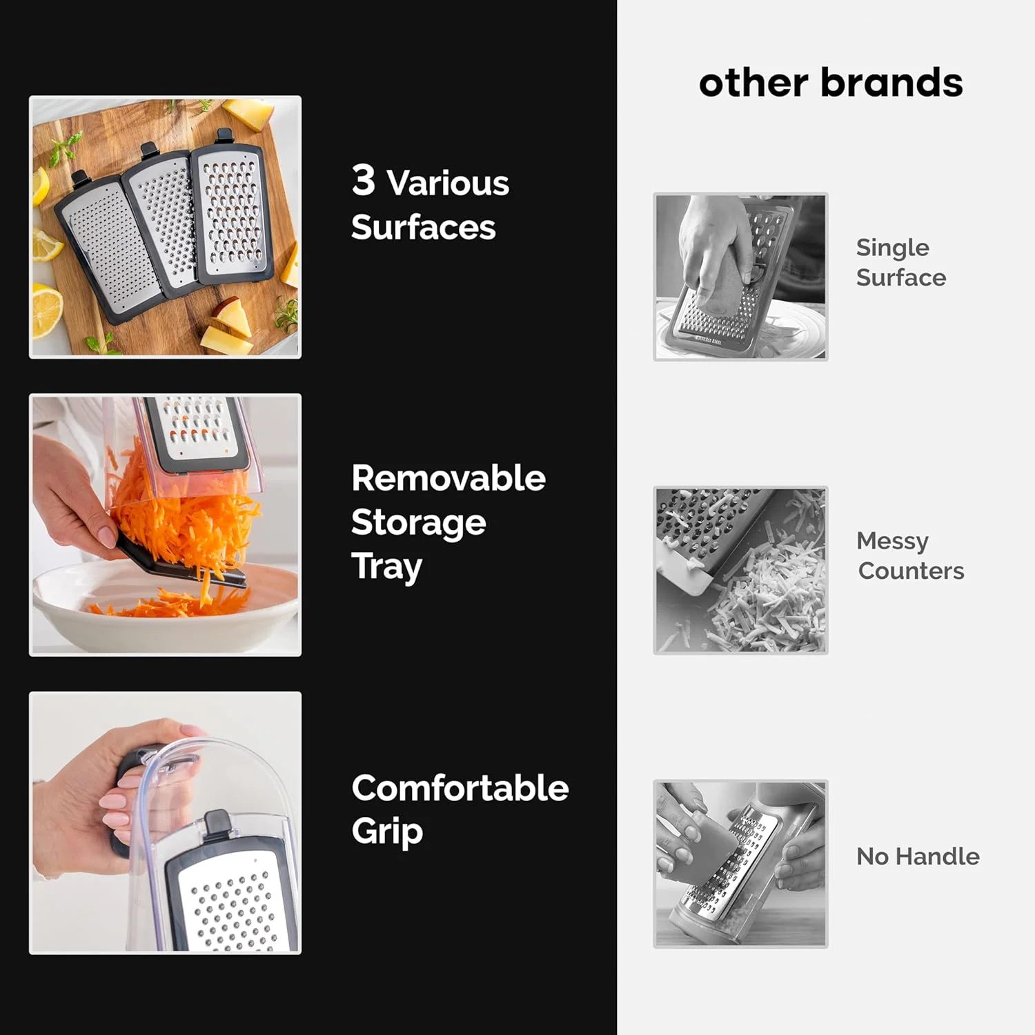 رنده پنیر متصل با سیر خرد کن - رنده جعبه ای - رنده پنیر با دسته - رنده های آشپزخانه استیل ضد زنگ - ابزار خردکن سیر و پوست کن سبزیجات رنده پنیر متصل با سیر خرد کن - رنده جعبه ای - رنده پنیر با دسته - رنده های آشپزخانه استیل ضد زنگ - ابزار خردکن سیر و پوست کن سبزیجات