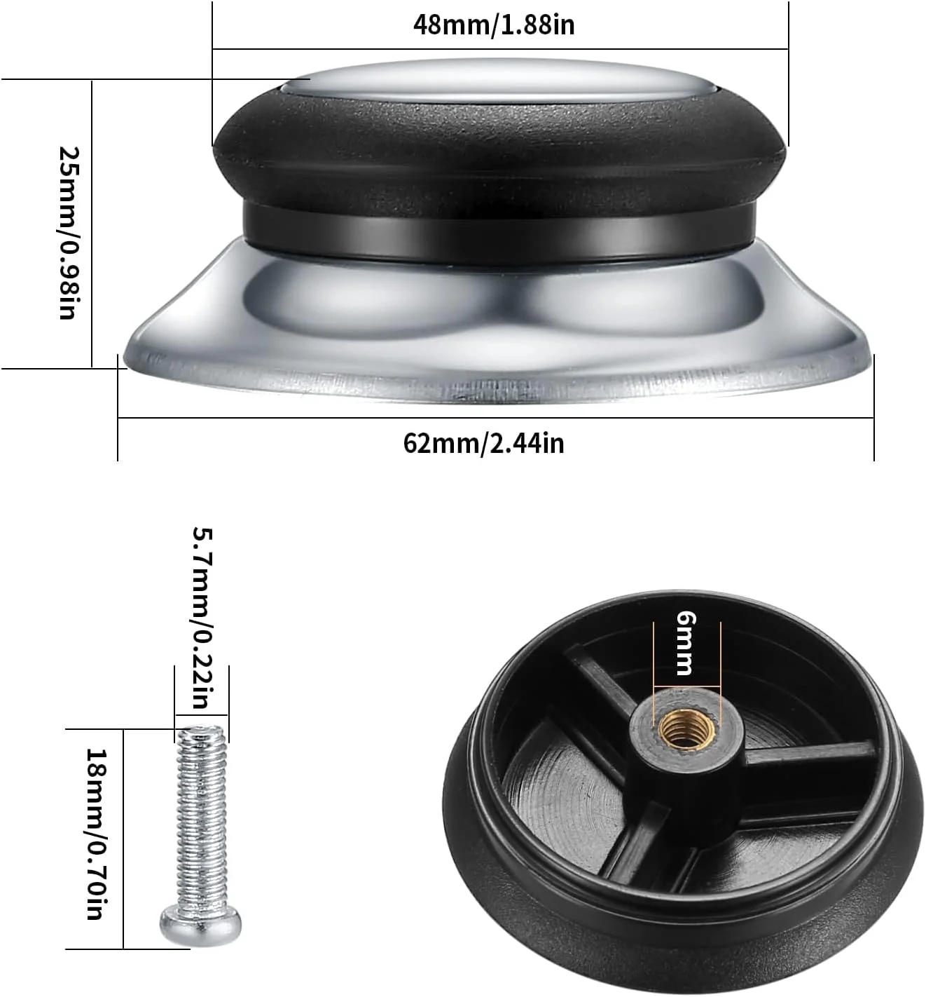 دکمه های درب قابلمه KASTWAVE، 4 عدد روکش دسته درب قابلمه جهانی، دسته های جایگزین مقاوم در برابر حرارت برای درب تابه و قابلمه دکمه های درب قابلمه KASTWAVE، 4 عدد روکش دسته درب قابلمه جهانی، دسته های جایگزین مقاوم در برابر حرارت برای درب تابه و قابلمه