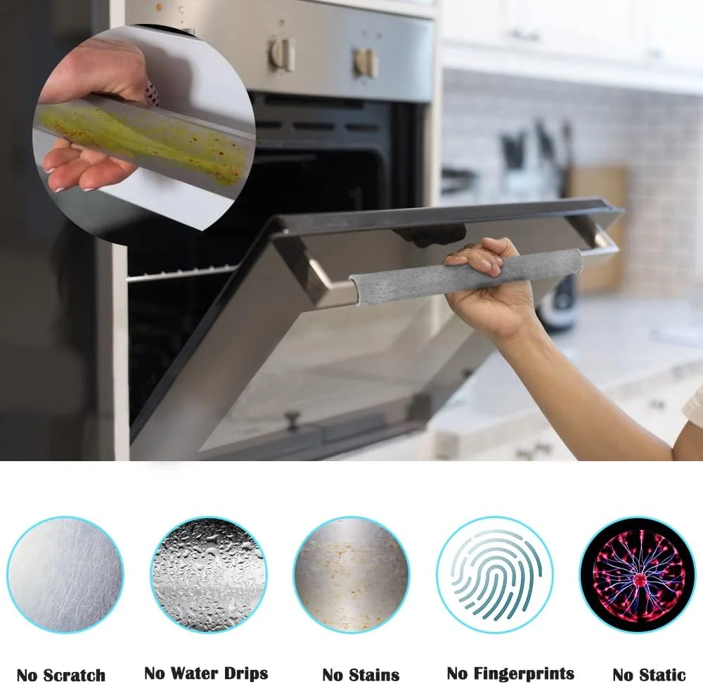 کاور دسته درب یخچال lyfLux، بسته 5 عددی، کاور دسته لوازم آشپزخانه قابل شستشو، محافظ ضد لغزش برای یخچال، فر، مایکروویو و ماشین ظرفشویی، جلوگیری از لکه مایعات و اثر انگشت (خاکستری) کاور دسته درب یخچال lyfLux، بسته 5 عددی، کاور دسته لوازم آشپزخانه قابل شستشو، محافظ ضد لغزش برای یخچال، فر، مایکروویو و ماشین ظرفشویی، جلوگیری از لکه مایعات و اثر انگشت (خاکستری)