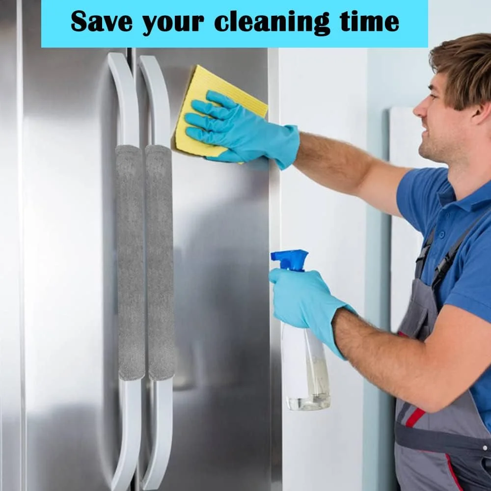 کاور دسته درب یخچال lyfLux، بسته 5 عددی، کاور دسته لوازم آشپزخانه قابل شستشو، محافظ ضد لغزش برای یخچال، فر، مایکروویو و ماشین ظرفشویی، جلوگیری از لکه مایعات و اثر انگشت (خاکستری) کاور دسته درب یخچال lyfLux، بسته 5 عددی، کاور دسته لوازم آشپزخانه قابل شستشو، محافظ ضد لغزش برای یخچال، فر، مایکروویو و ماشین ظرفشویی، جلوگیری از لکه مایعات و اثر انگشت (خاکستری)