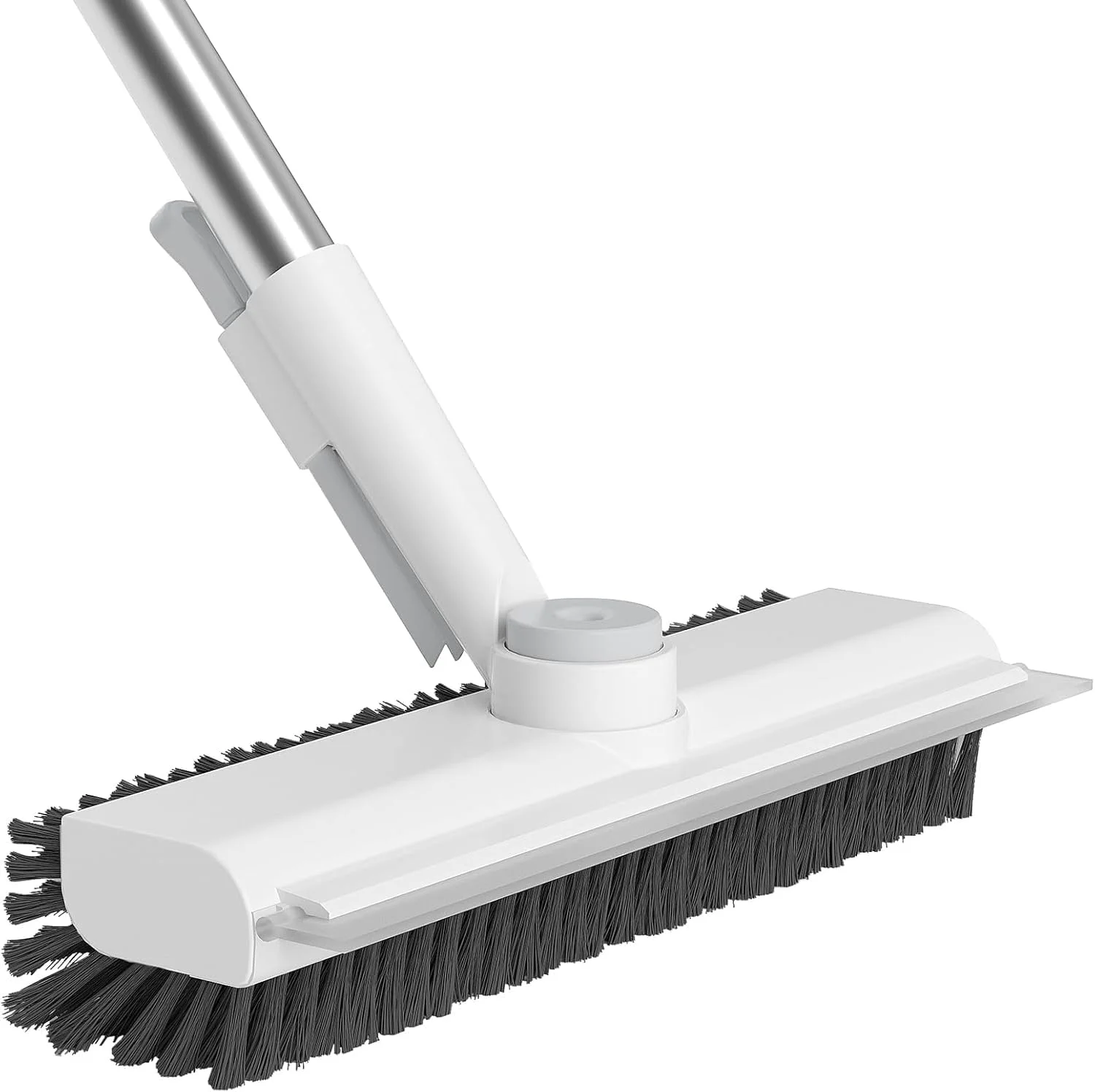 برس تمیز کننده کف با دسته بلند LKTOCAFT، برس دو طرفه با موهای زبر 3 در 1 با قابلیت چرخش 360 درجه برای تمیز کردن کاشی، دیوار، عرشه، حمام، پاسیو، گاراژ و آشپزخانه