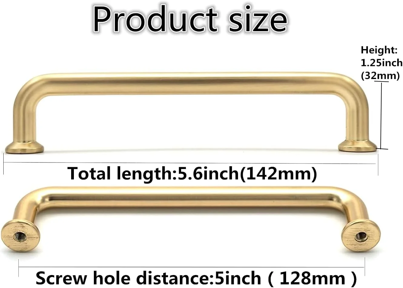 ست 6 عددی دستگیره مبلمان برنجی خش دار SYZOW، فاصله سوراخ 128 میلی متر، دستگیره کشو و درب برای کابینت آشپزخانه ست 6 عددی دستگیره مبلمان برنجی خش دار SYZOW، فاصله سوراخ 128 میلی متر، دستگیره کشو و درب برای کابینت آشپزخانه