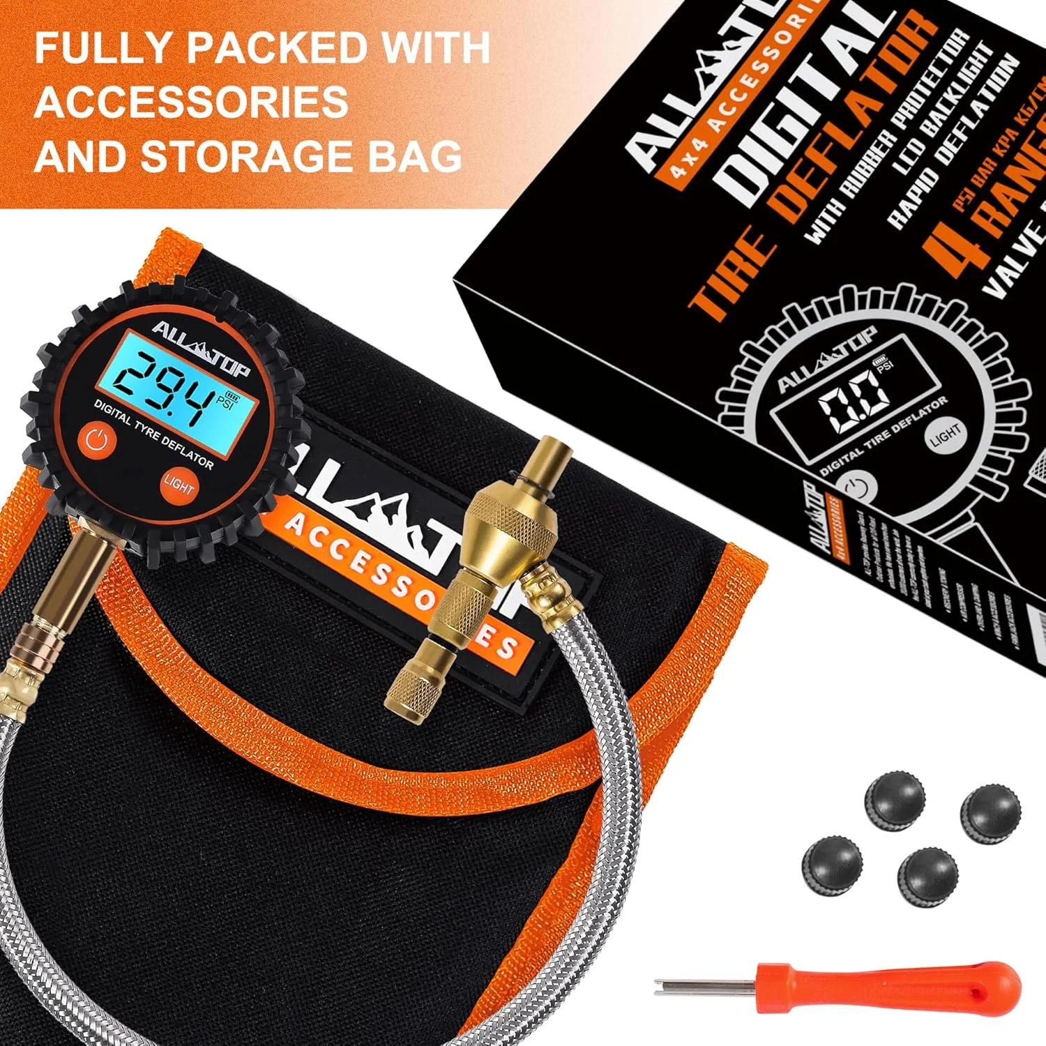 کیت تخلیه باد دیجیتال تایر ALL-TOP 4x4 (250 PSI) کیت تخلیه باد دیجیتال تایر ALL-TOP 4x4 (250 PSI)