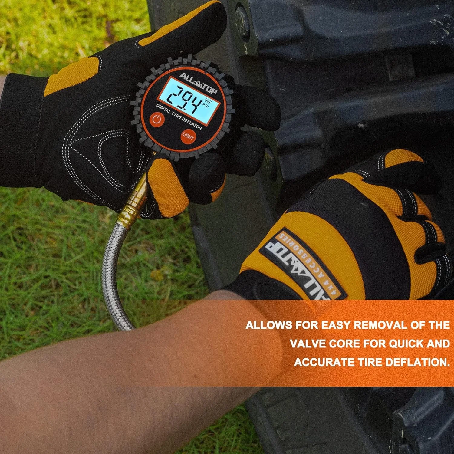 کیت تخلیه باد لاستیک دیجیتال ALL-TOP 4x4 (250 PSI)