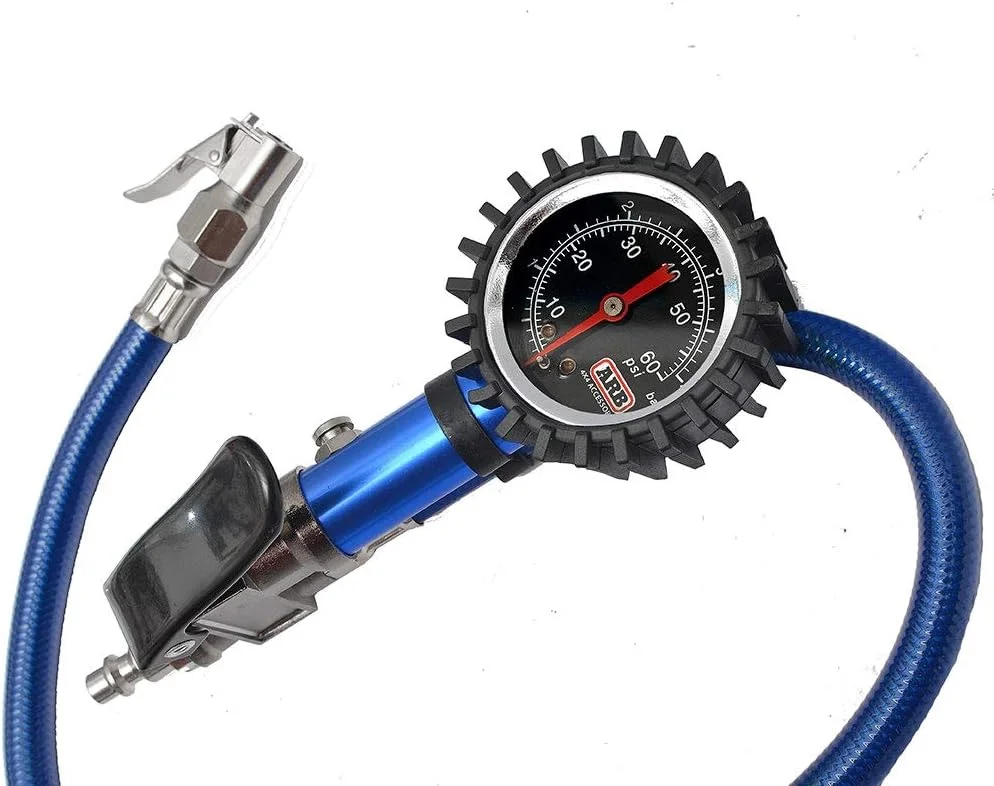 تنظیم کننده فشار باد تایر ARB ARB605A با گیج آنالوگ و شلنگ انعطاف پذیر - آبی تنظیم کننده فشار باد تایر ARB ARB605A با گیج آنالوگ و شلنگ انعطاف پذیر - آبی