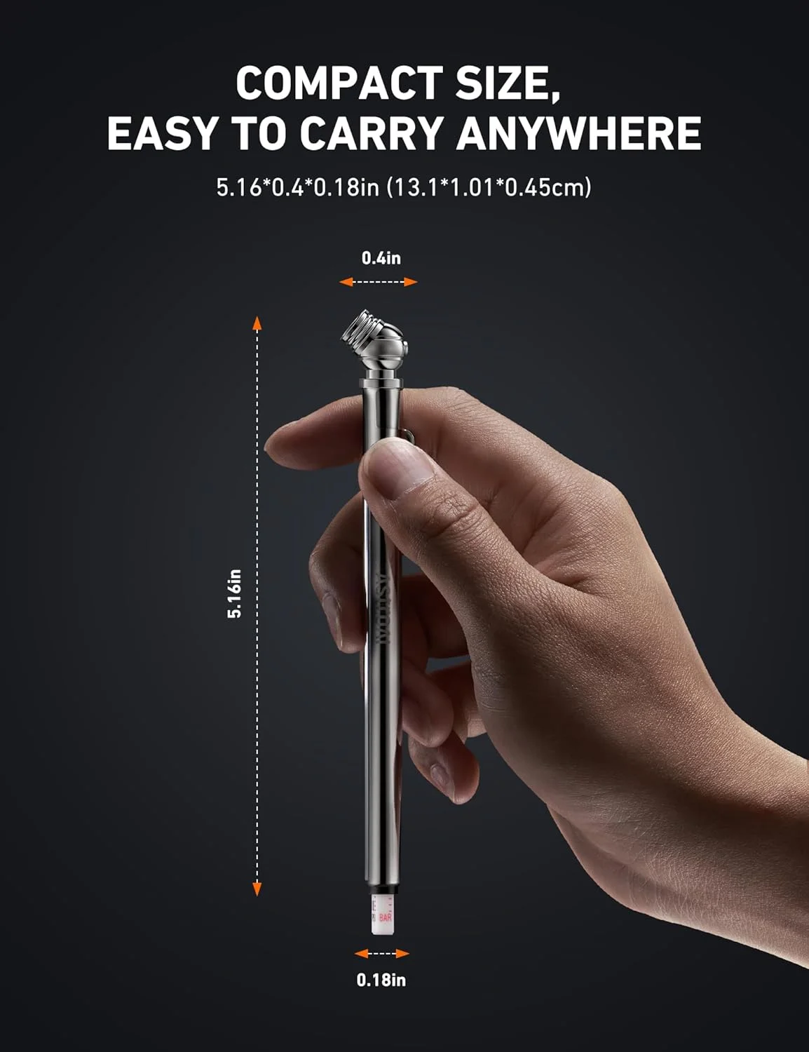 گیج فشار تایر مدادی AstroAI، بسته 2 عددی (10-75PSI، ±2% محدوده)، گیج فشار هوا برای تایرها، بدنه استیل ضد زنگ و نازل فلزی، 3 واحد اندازه گیری برای اتومبیل، دوچرخه، وسایل نقلیه گیج فشار تایر مدادی AstroAI، بسته 2 عددی (10-75PSI، ±2% محدوده)، گیج فشار هوا برای تایرها، بدنه استیل ضد زنگ و نازل فلزی، 3 واحد اندازه گیری برای اتومبیل، دوچرخه، وسایل نقلیه