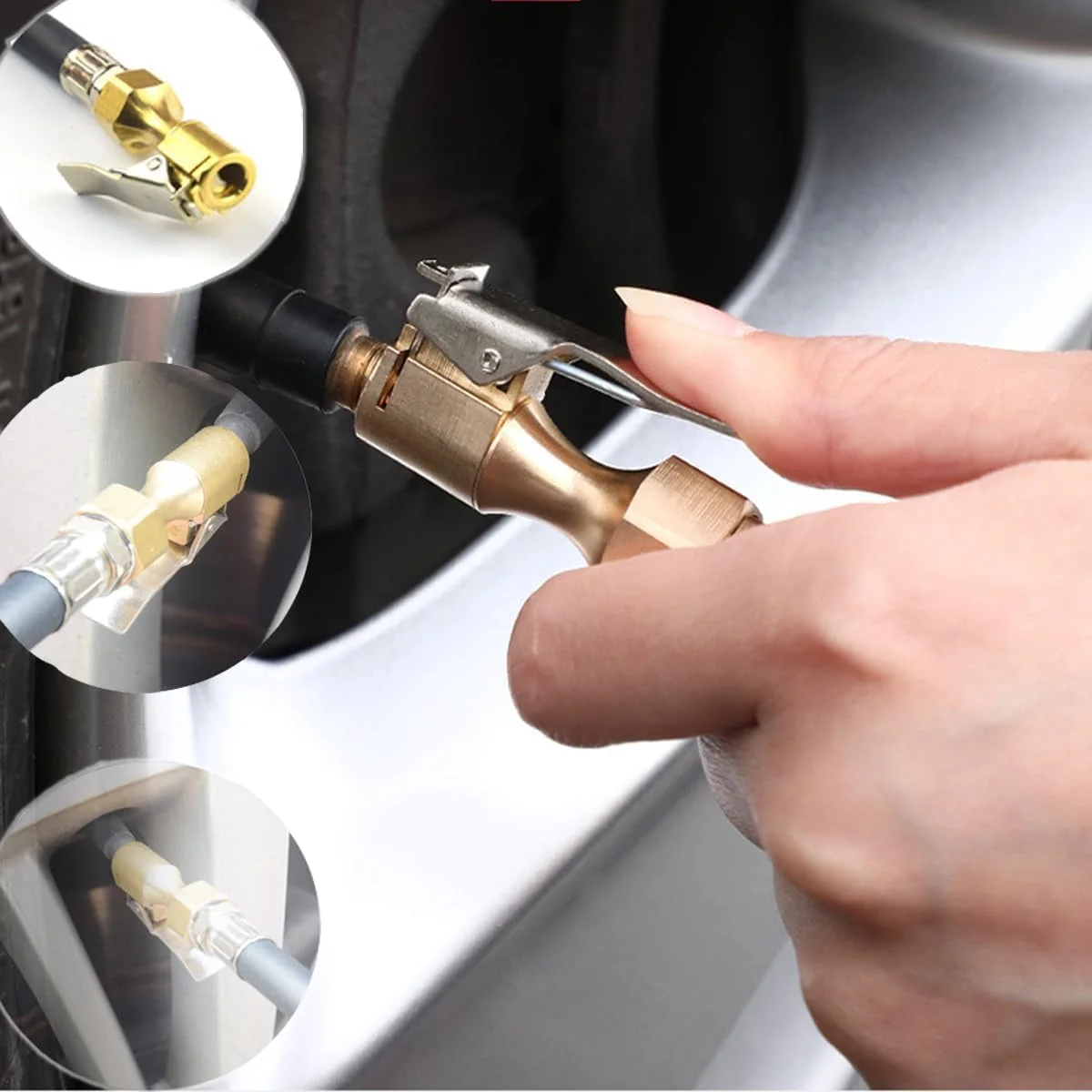 آزونه دستگاه تنظیم باد دیجیتال تایر با درجه فشار و اتصال سریع، لوازم جانبی خودرو برای شاسی بلند، RV، کامیون - 250 PSI آزونه دستگاه تنظیم باد دیجیتال تایر با درجه فشار و اتصال سریع، لوازم جانبی خودرو برای شاسی بلند، RV، کامیون - 250 PSI