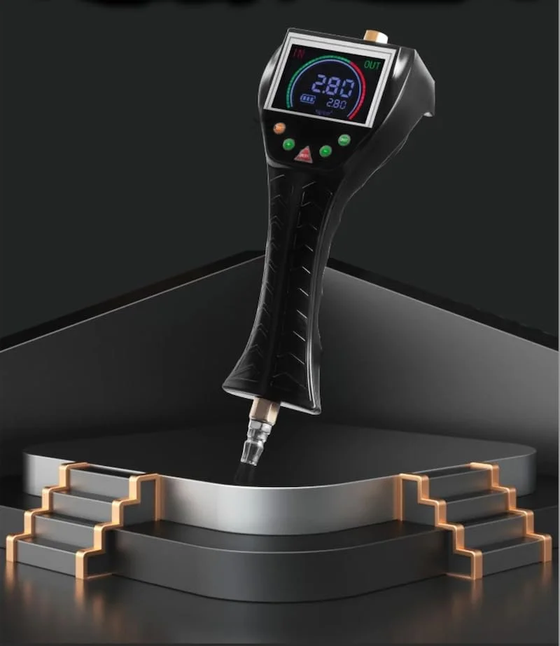 دستگاه تنظیم باد دیجیتال LED تمام اتوماتیک با گیج دستی 190 PSI با قابلیت تنظیم 4 واحد فشار دستگاه تنظیم باد دیجیتال LED تمام اتوماتیک با گیج دستی 190 PSI با قابلیت تنظیم 4 واحد فشار