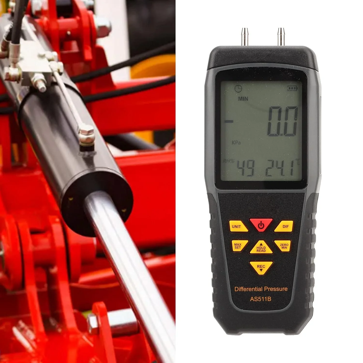 فشارسنج دیفرانسیل با نمایشگر دیجیتال دارای نور پس زمینه LED مدل #611