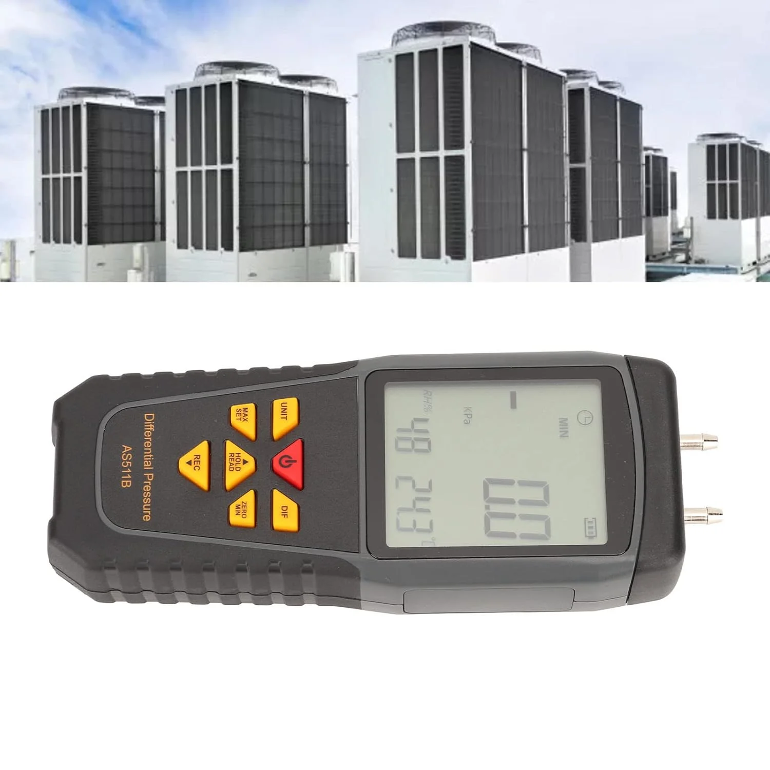 فشارسنج دیفرانسیل با نمایشگر دیجیتال دارای نور پس زمینه LED مدل #611