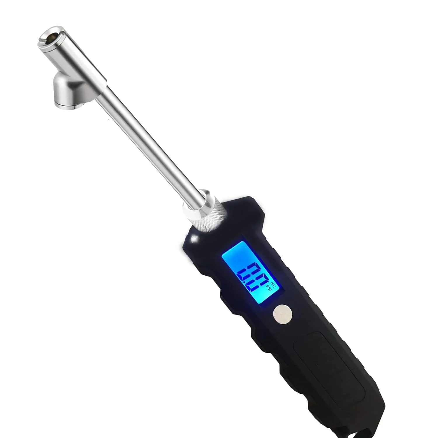 فشارسنج دیجیتال تایر 230 PSI برای کامیون و RV، فشارسنج باد تایر با LCD دارای نور پس زمینه و چراغ قوه