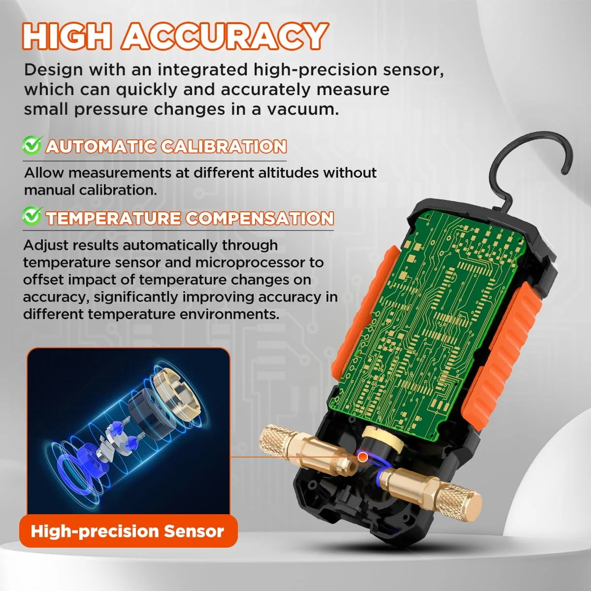 گیج خلاء دیجیتال HVAC گیج خلاء دیجیتال HVAC