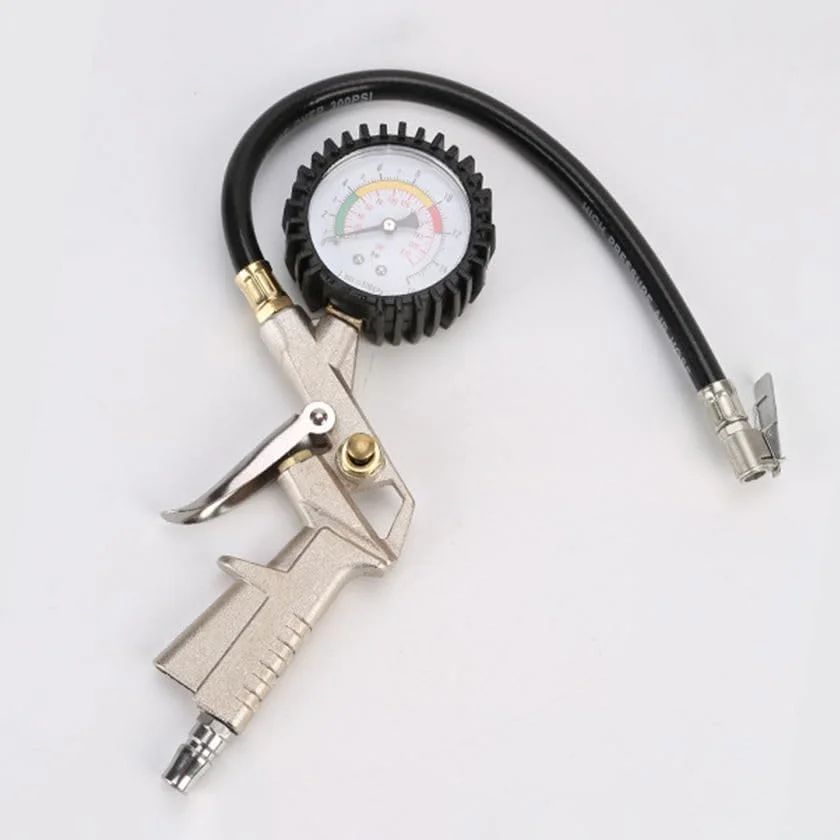 فشارسنج دیجیتال تایر - مانیتور چند منظوره فشار هوا - ابزار پر کردن مجدد تایر برای خودروها، موتورسیکلت ها، وسایل نقلیه آفرود و دوچرخه ها