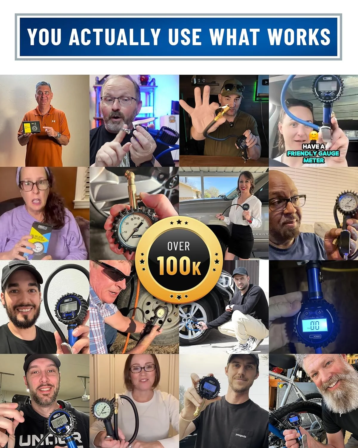 فشارسنج دیجیتال تایر با قابلیت باد کردن (3-200 PSI)، دارای سری بادی سنگین و متعلقات کمپرسور با سری بادی چرخشی، شلنگ بلندتر و صفحه نمایش بزرگ (0.1 Res) فشارسنج دیجیتال تایر با قابلیت باد کردن (3-200 PSI)، دارای سری بادی سنگین و متعلقات کمپرسور با سری بادی چرخشی، شلنگ بلندتر و صفحه نمایش بزرگ (0.1 Res)