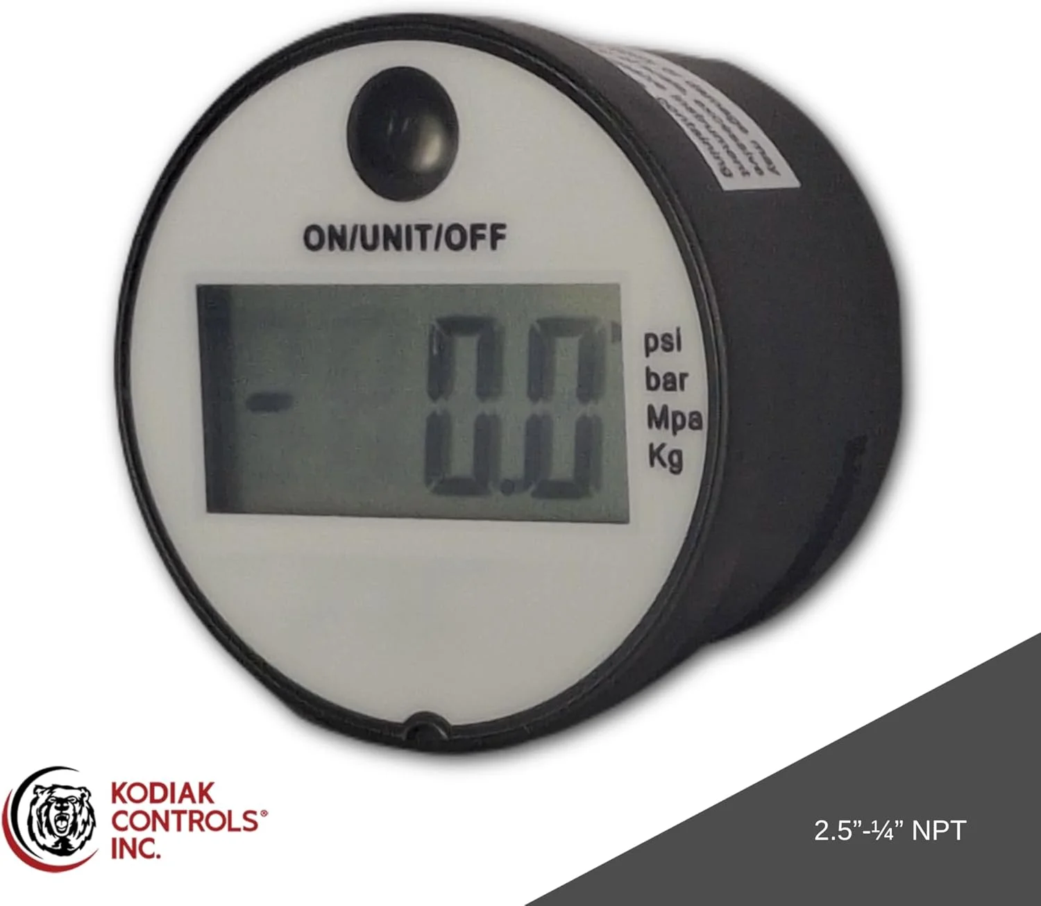 گیج فشار دیجیتال KCDG154145، 0-10 بار، اتصال 1/4 اینچ NPT، مخصوص گاز گیج فشار دیجیتال KCDG154145، 0-10 بار، اتصال 1/4 اینچ NPT، مخصوص گاز