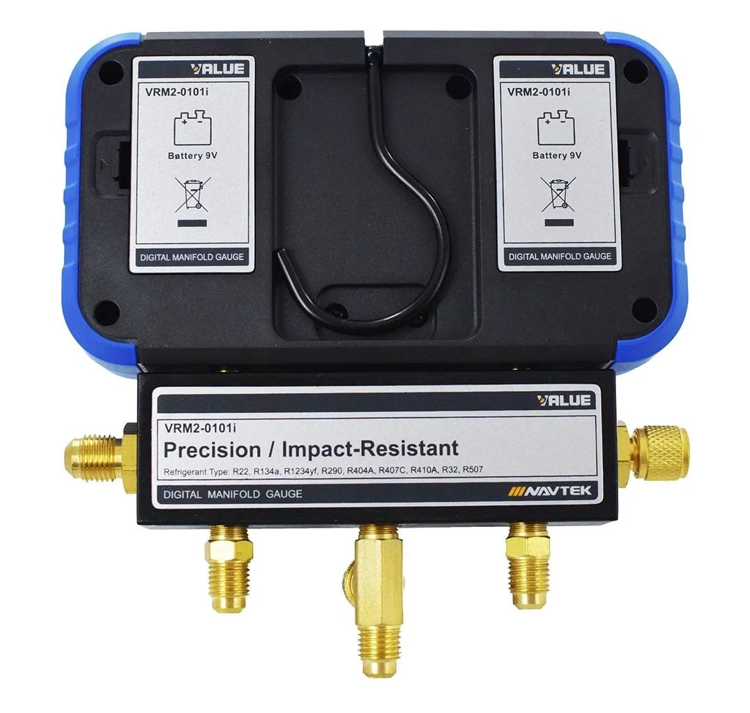 مجموعه گیج منیفولد دیجیتال، تست فشار منیفولد HVAC برای مبرد تهویه مطبوع، نمایشگر دیجیتال دوگانه، با 3 شلنگ برای شارژ مجدد تبرید تهویه مطبوع. مجموعه گیج منیفولد دیجیتال، تست فشار منیفولد HVAC برای مبرد تهویه مطبوع، نمایشگر دیجیتال دوگانه، با 3 شلنگ برای شارژ مجدد تبرید تهویه مطبوع.