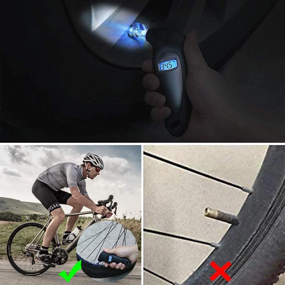 فشارسنج دیجیتال باد لاستیک Minta، ابزار بررسی فشار تایر، با صفحه نمایش LCD دارای نور پس زمینه و دسته ضد لغزش، محدوده 0-150 PSI، چهار حالت واحد، با عملکرد خاموش شدن خودکار، برای خودرو، کامیون و دوچرخه فشارسنج دیجیتال باد لاستیک Minta، ابزار بررسی فشار تایر، با صفحه نمایش LCD دارای نور پس زمینه و دسته ضد لغزش، محدوده 0-150 PSI، چهار حالت واحد، با عملکرد خاموش شدن خودکار، برای خودرو، کامیون و دوچرخه