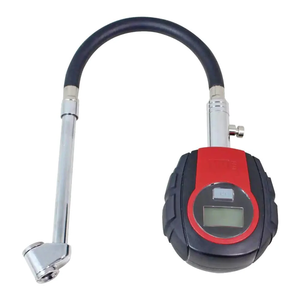 فشارسنج دیجیتال تایر سنگین MotoMaster، دقت بالا، نمایشگر بزرگ، دارای بوق داخلی، ایده آل برای اتومبیل و کامیون، مشکی فشارسنج دیجیتال تایر سنگین MotoMaster، دقت بالا، نمایشگر بزرگ، دارای بوق داخلی، ایده آل برای اتومبیل و کامیون، مشکی