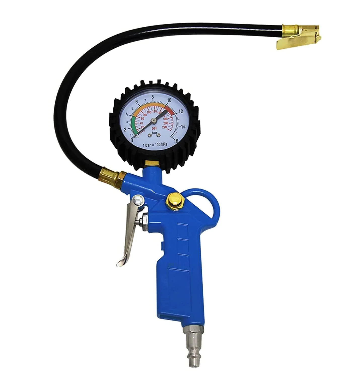 OKSTENCK دستگاه تنظیم باد لاستیک خودرو با فشارسنج 220 PSI، لوازم جانبی کمپرسور با شلنگ لاستیکی و اتصال سریع برای خودرو، موتورسیکلت OKSTENCK دستگاه تنظیم باد لاستیک خودرو با فشارسنج 220 PSI، لوازم جانبی کمپرسور با شلنگ لاستیکی و اتصال سریع برای خودرو، موتورسیکلت