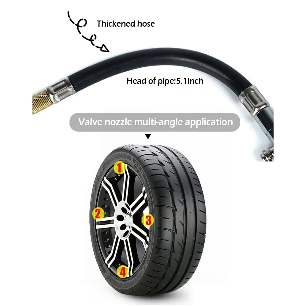 فشارسنج باد تایر خودرو با صفحه نمایش 100PSI، فشارسنج مکانیکی برای افزایش ایمنی تایر، مناسب برای کامیون، SUV، خودرو، موتورسیکلت و غیره فشارسنج باد تایر خودرو با صفحه نمایش 100PSI، فشارسنج مکانیکی برای افزایش ایمنی تایر، مناسب برای کامیون، SUV، خودرو، موتورسیکلت و غیره