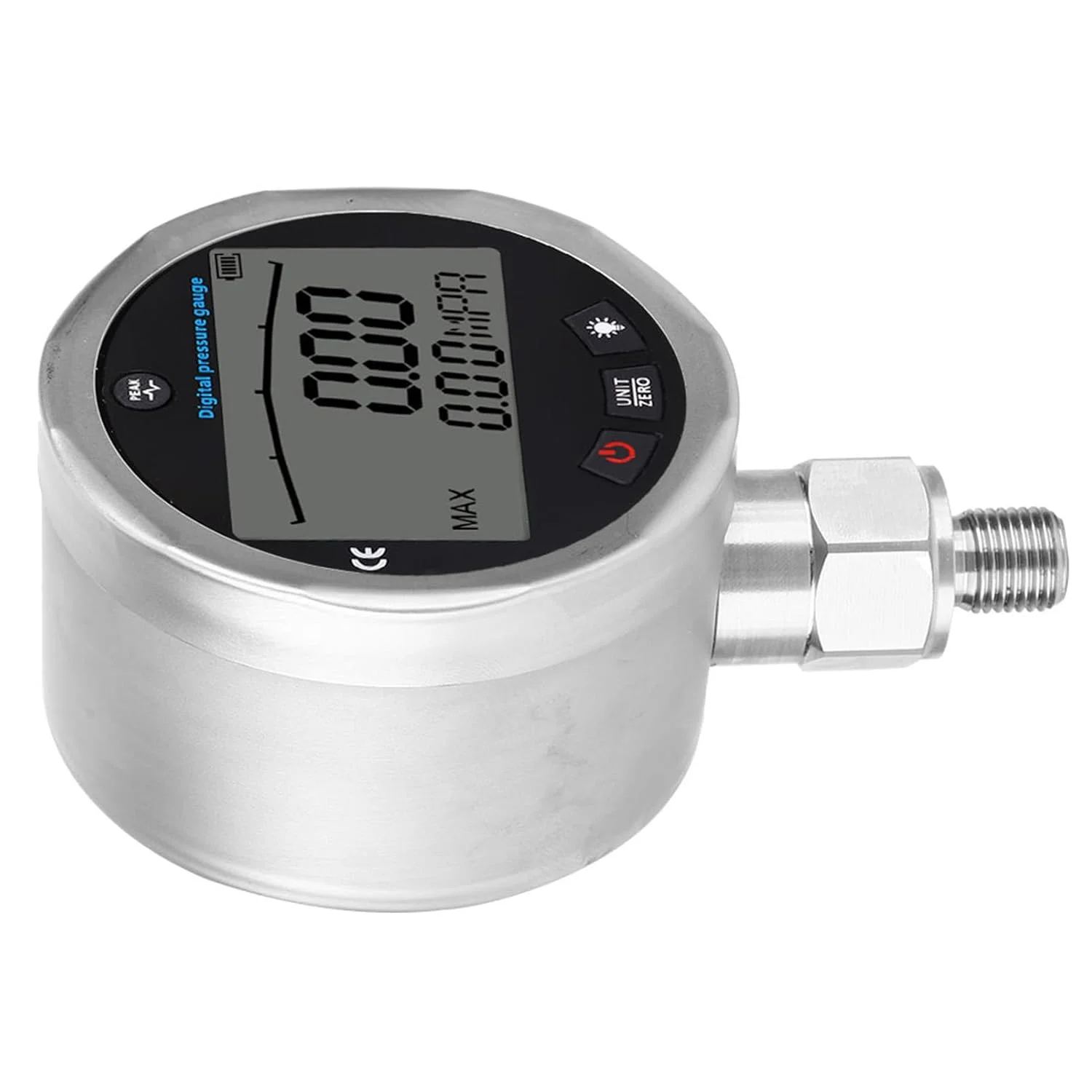 فشارسنج دیجیتال، فشارسنج صنعتی، فشارسنج با نمایشگر LCD و اتصال G1/4 با محدوده 0-40Mpa فشارسنج دیجیتال، فشارسنج صنعتی، فشارسنج با نمایشگر LCD و اتصال G1/4 با محدوده 0-40Mpa