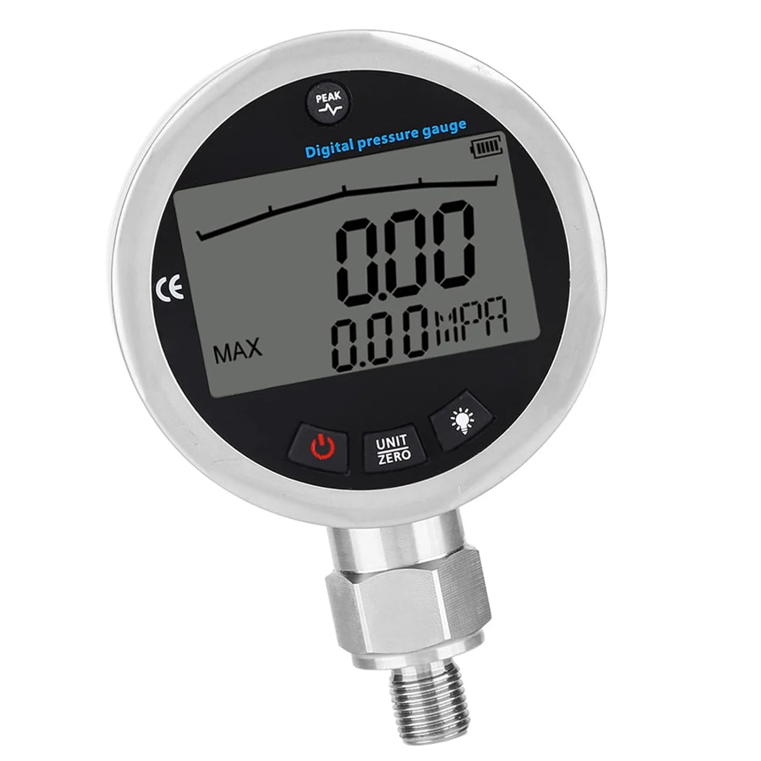 فشارسنج دیجیتال، فشارسنج صنعتی، فشارسنج با نمایشگر LCD و اتصال G1/4 با محدوده 0-40Mpa فشارسنج دیجیتال، فشارسنج صنعتی، فشارسنج با نمایشگر LCD و اتصال G1/4 با محدوده 0-40Mpa