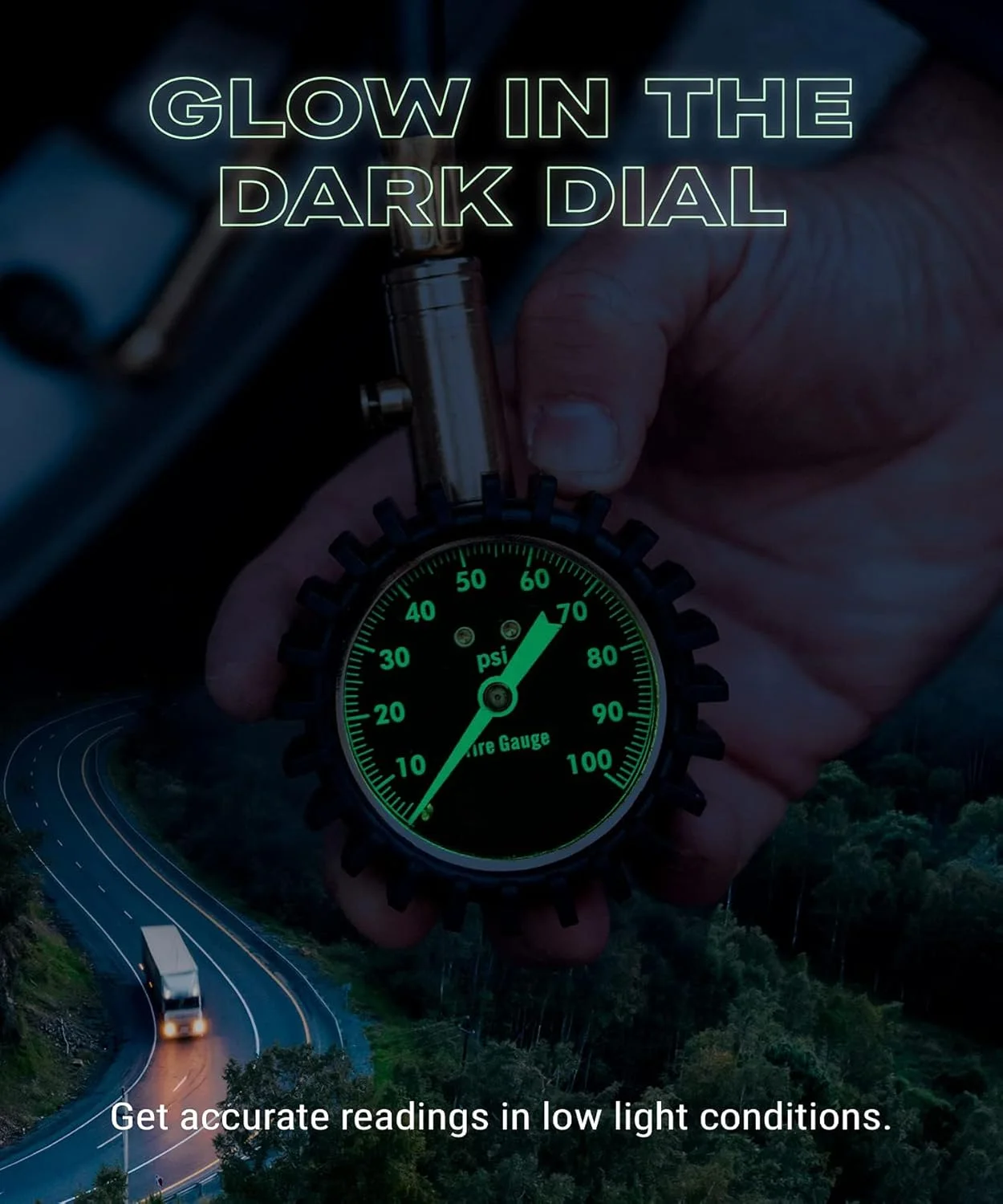 فشارسنج تایر، 0-100 PSI، دارای دقت تایید شده ANSI B40.1 با صفحه نمایش بزرگ 2 اینچی، خواندن آسان برای خودرو، شاسی بلند، کامیون و موتورسیکلت فشارسنج تایر، 0-100 PSI، دارای دقت تایید شده ANSI B40.1 با صفحه نمایش بزرگ 2 اینچی، خواندن آسان برای خودرو، شاسی بلند، کامیون و موتورسیکلت